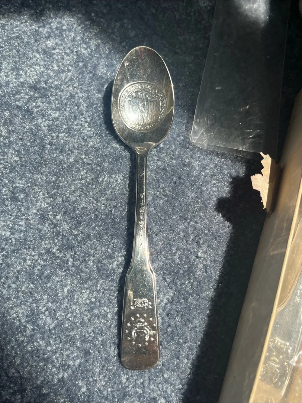 Original Thirteen Colonies Spoon Box - Internat Silver -Bicentennial Collectible
